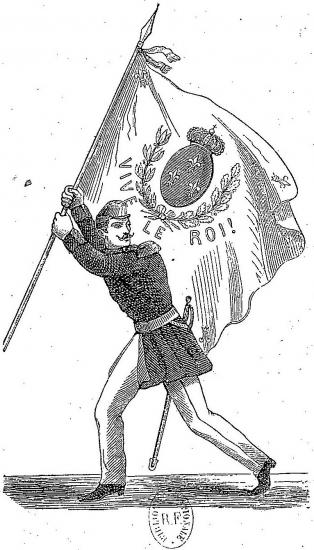 Soldat avec le drapeau royal