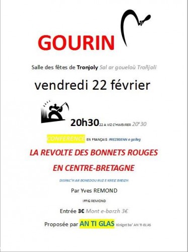 conférence "La révolte des Bonnets Rouges" à Gourin