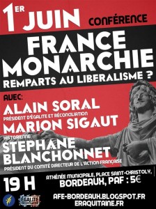 France-Monarchie :rempart contre le libéralisme ?