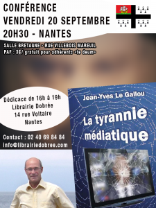 Conférence Jean-Yves le Gallou à Nantes