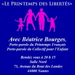 Réunion Publique du 15 Novembre 2013 avec Béatrice Bourges